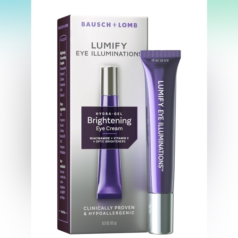 Bausch + Lomb Lumify Eye Illuminations Hydra-Gel Brightening Eye Cream 0.5oz 15g